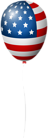 American Flag Balloon PNG Clipart