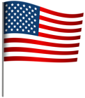 American Waving Flag PNG Clip Art Image
