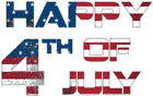 Happy 4th July USA PNG Clip Art Image