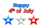 Happy 4th of July PNG Clipart Picture