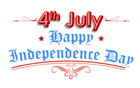 Happy Independence Day 4th July Clipart