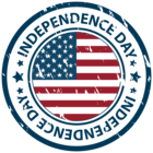 Independence Day Stamp PNG Clip Art Image