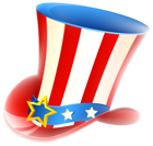 Patriotic Uncle Sam Hat PNG Clipart
