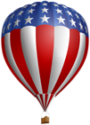 USA Air Flag Baloon PNG Clip Art Image