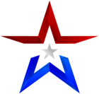 USA Colors Star Transparent PNG Clip Art Image