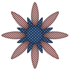 USA Flag Flower Decoration PNG Clipart Picture