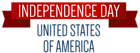 USA Independence Day Banner PNG Clip Art Image
