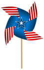 USA Pinwheel Transparent PNG Clip Art Image