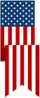 USA Vertical Banner PNG Clip Art Image