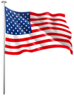 USA Waving Flag PNG Clip Art Image