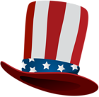 Uncle Sam Hat PNG Cartoon Image