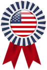 Usa Flag Rosette PNG Clip Art Image