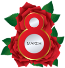 March 8 Red Roses PNG Clipart Image