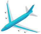 Blue Airplane Transparent PNG Vector Clipart | Gallery Yopriceville