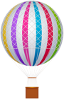 Colorful Hot Air Balloon PNG Clipart