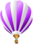 Hot Air Balloon Purple Transparent PNG Clip Art Image