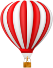 Red Hot Air Balloon Transparent PNG Clip Art
