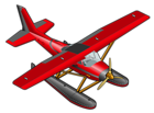 Red Plane Transparent PNG Clipart