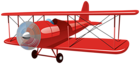 Small Airplane Red Transparent Image