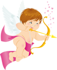 Angel with Bow Free PNG Clipart Picture