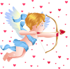 Angel with Cupid Bow Free PNG Clipart Picture