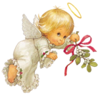 Cute Christmas Angel Free PNG Clipart Picture