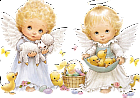 Cute Easter Angels Clipart