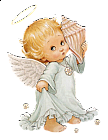 Cute Little Angel with Shell