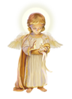 Little Angel with Candle PNG Clipart Picture