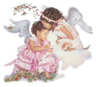 Little Girls Angels PNG Picture