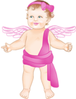 Pink Baby Angel Clipart
