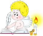 Writing Angel PNG Clipart Picture