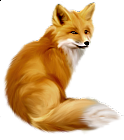 Painted Fox Clipart