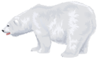 White Polar Bear Transparent PNG Clip Art Image