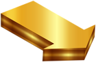 Arrow Gold Clip Art Image