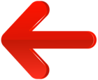 Arrow Left Red PNG Transparent Clip Art Image