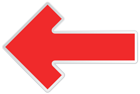 Arrow Red Left Transparent PNG Clip Art Image