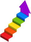 Arrow Stairs PNG Clip Art Image