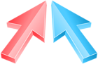 Arrows Red Blue PNG Clip Art Image