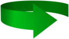 Green Arrow Deco PNG Transparent Clipart