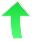 Green Arrow Up Transparent PNG Clip Art Image