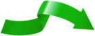 Green Curve Arrow PNG Clipart