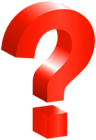 Question Mark Red PNG Transparent Clipart