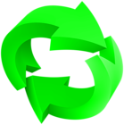 Recycle Arrows 3D PNG Transparent Clipart