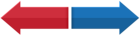 Red Blue Arrow Transparent PNG Clip Art Image