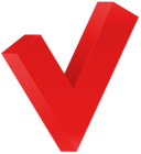 Red Check Mark PNG Transparent Clipart