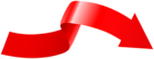 Red Curve Arrow PNG Clipart