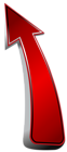 Red Up Arrow Transparent PNG Clip Art Image