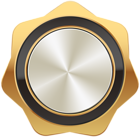 Badge Gold Black PNG Clip Art Image