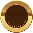 Badge Gold Brown Transparent Image